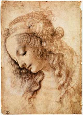 Head of a Woman by Leonardo da Vinci